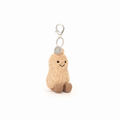 Jellycat Amuseables Peanut Bag Charm New Zealand | SFNWA1257